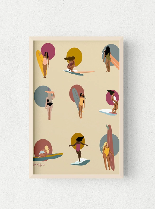 Her Waves - SUNSET QUEENS PRINT