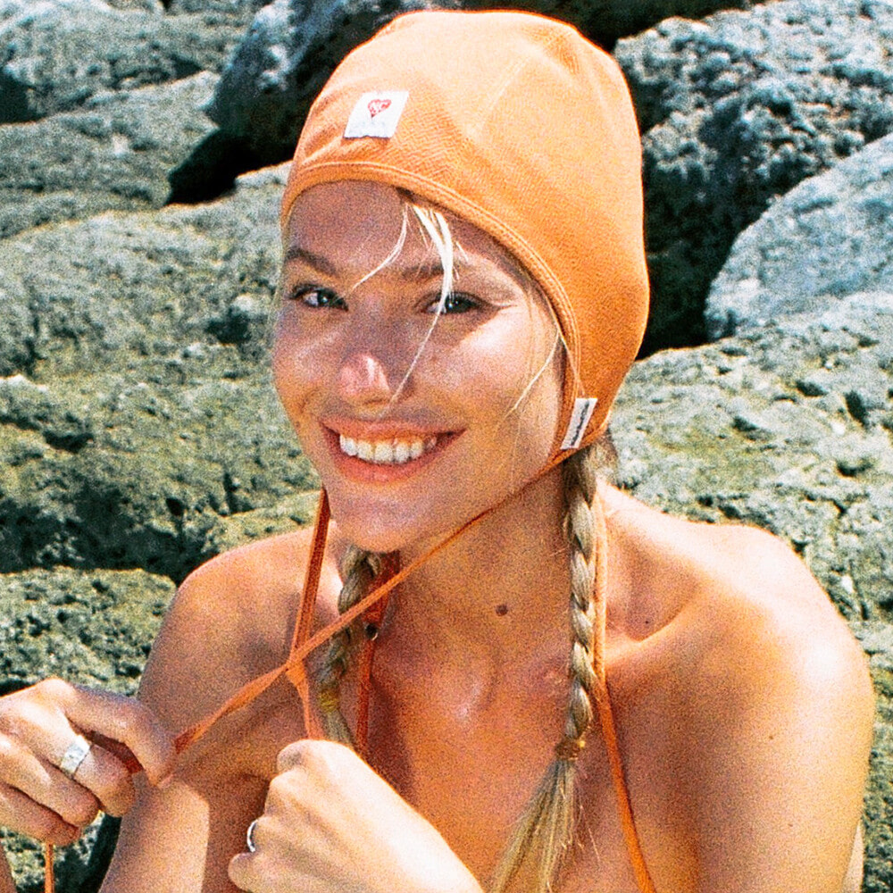 네이키드서프클럽 Naked Surf Ribbon Swim Hat (Orange)
