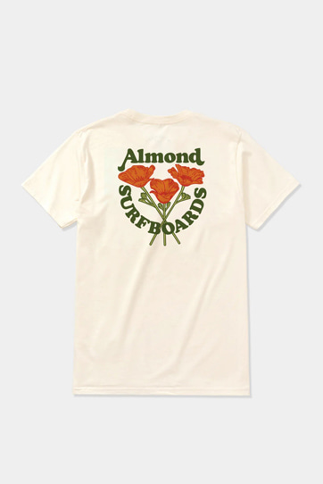 Almond 알몬드 CA Poppy Tee Natural 티셔츠